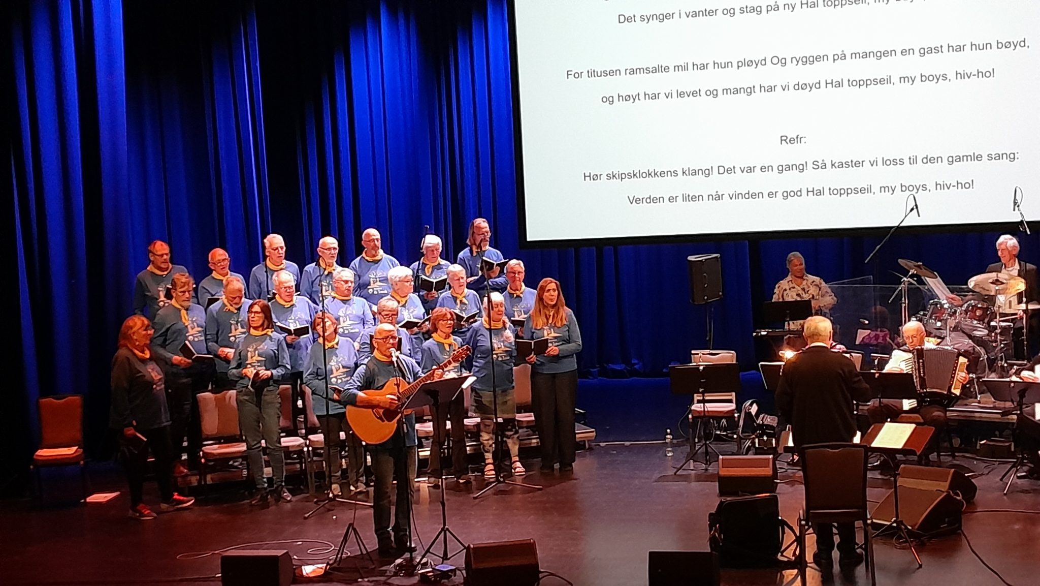 Shantykoret de Tvende - øvelse